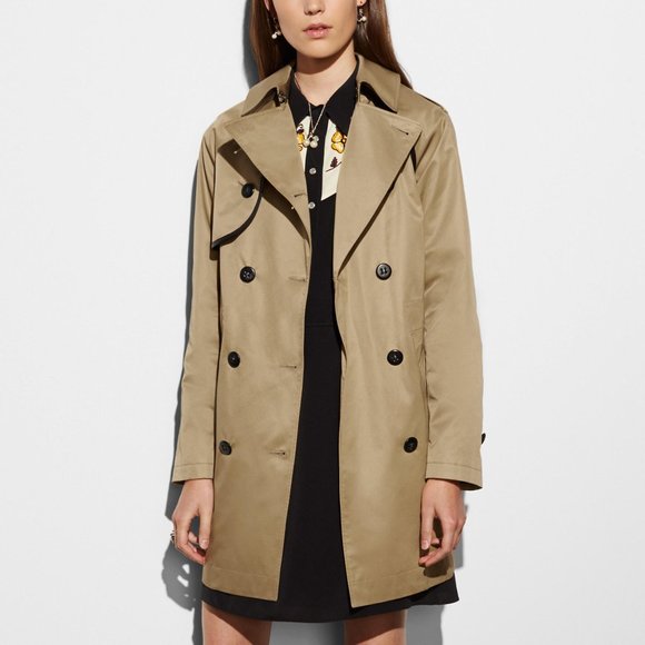 COACH Convertible Khaki Trench Coat Vest BRAND NEW WITH TAGS - Picture 4 of 15